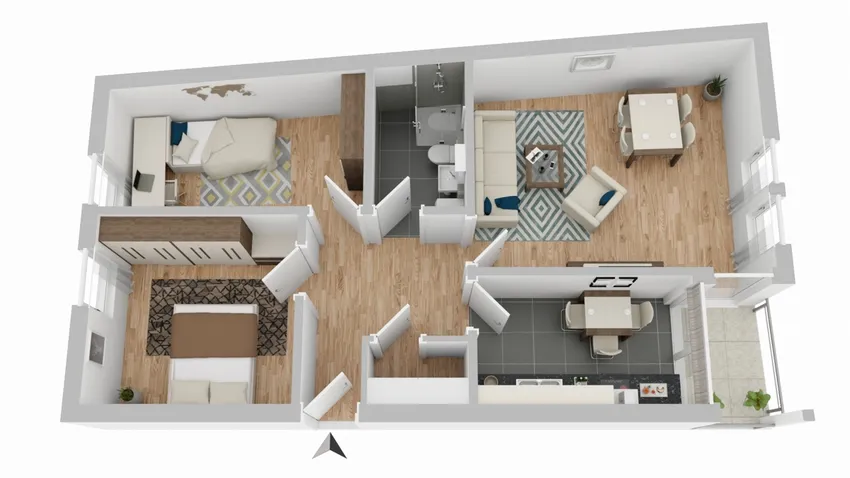 Grundriss Wohnung