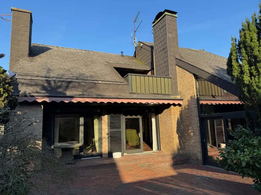 Die große Terrasse in der Abendsonne