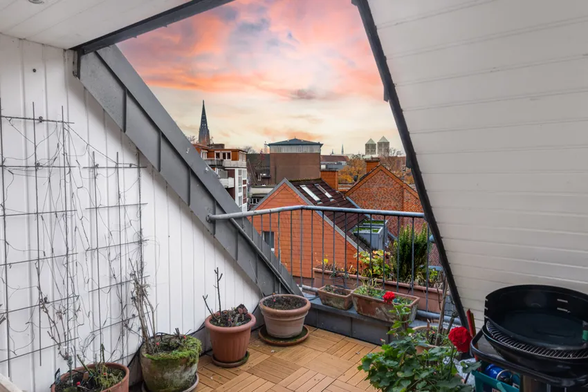 Ausblick Sonnenuntergang