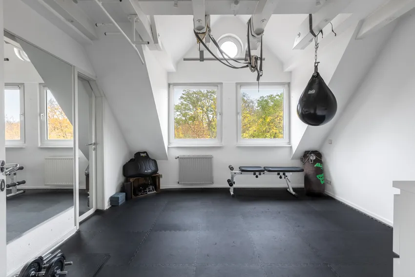 Schlafzimmer - hier als Fitness