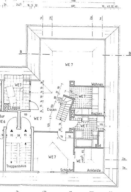 Ausschnitt Grundriss ohne Empore