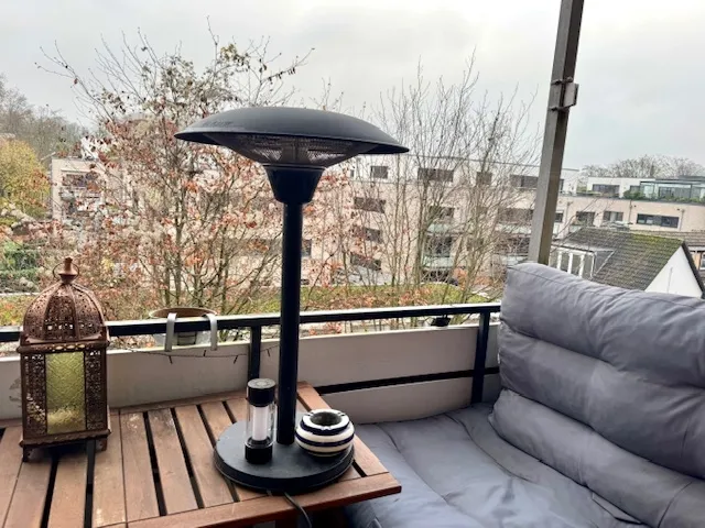 Der rückwärtige Balkon