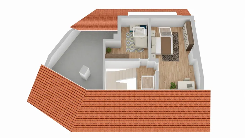 Grundriss Spitzboden