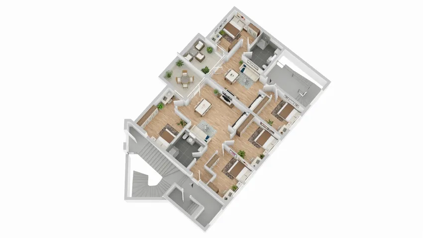 Grundriss Wohnungen OG