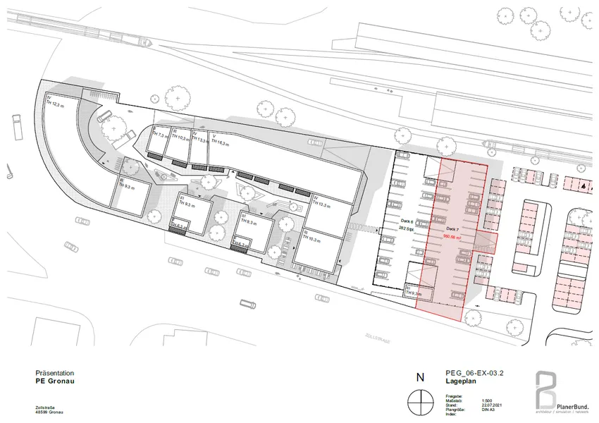 Lageplan II + Planentwurf Zollstraße