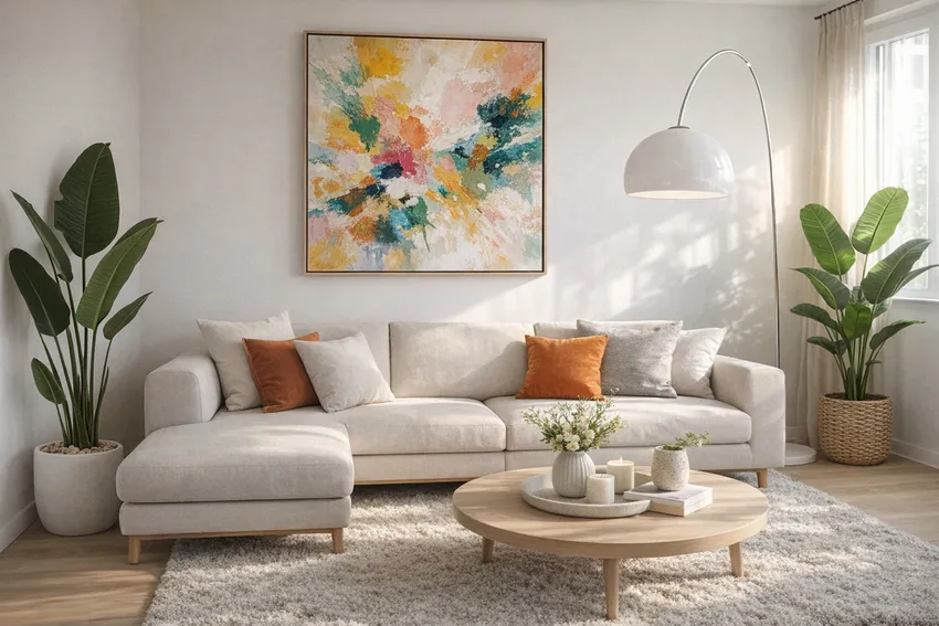 Helles  und freundliches Wohnzimmer