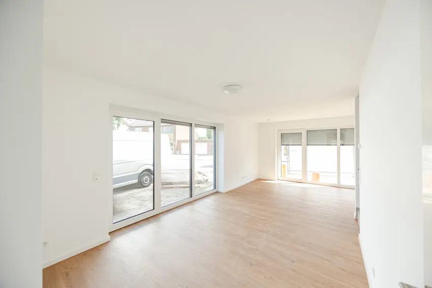 Der lichtdurchflutete Wohn- und Essbereich...