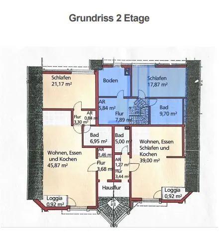 Grundriss 2. Etage