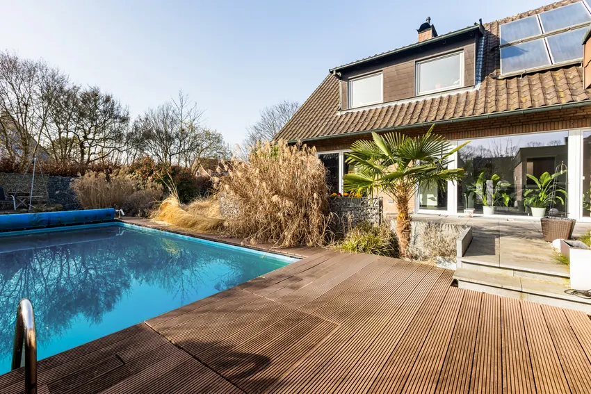 Blick in den Garten Anbau