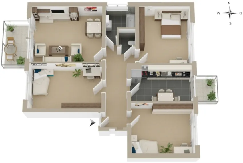 Wohnungsgrundriss