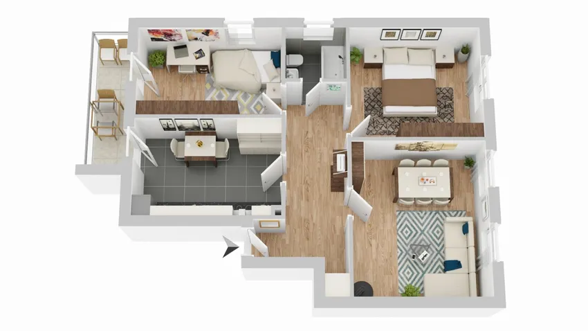 Grundriss Wohnung