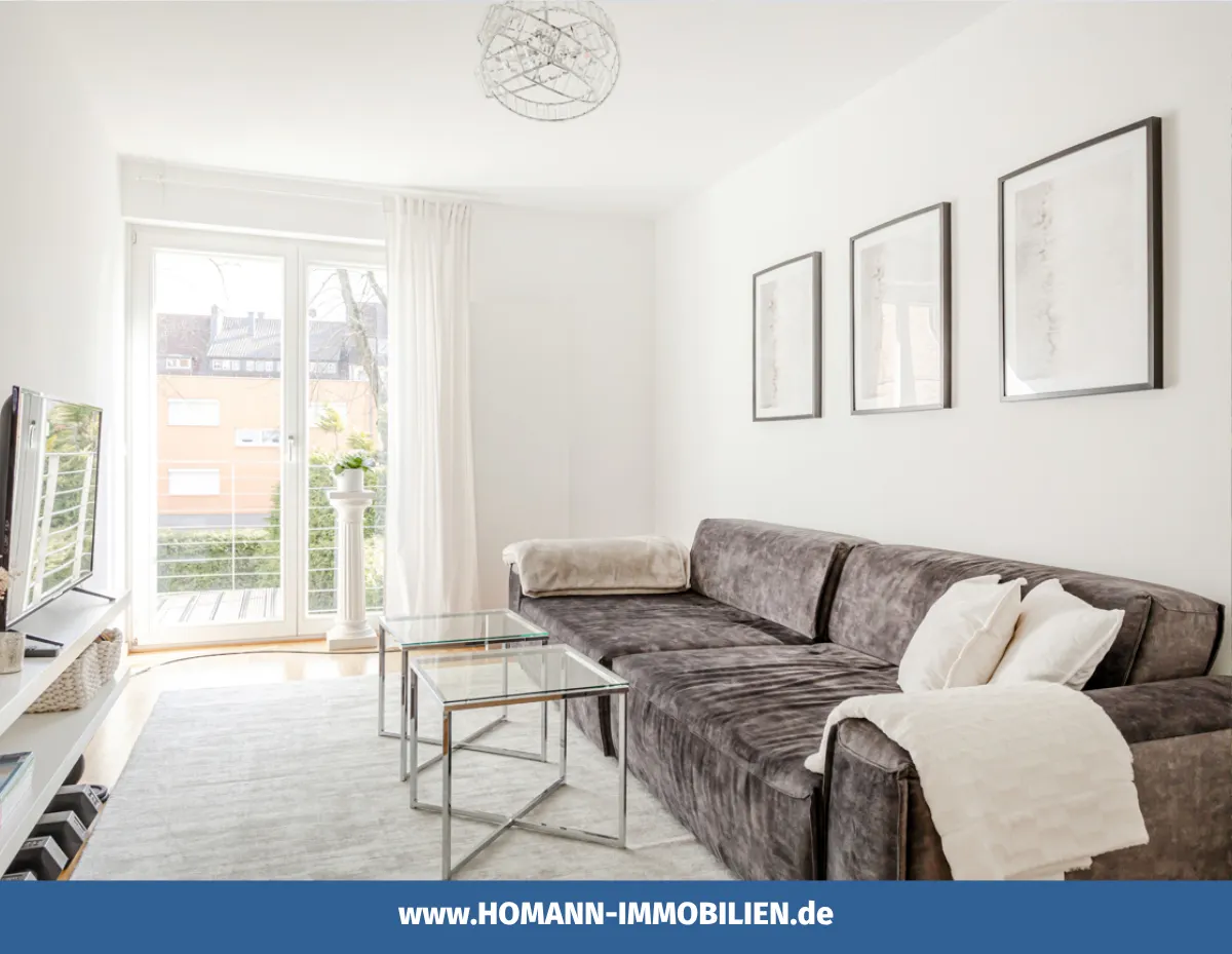 Modernes Wohnen in historischer Umgebung: Top-gepflegte 2-Zimmer-Wohnung im 1. OG in der Nähe der Antoniuskirche - Foto 1