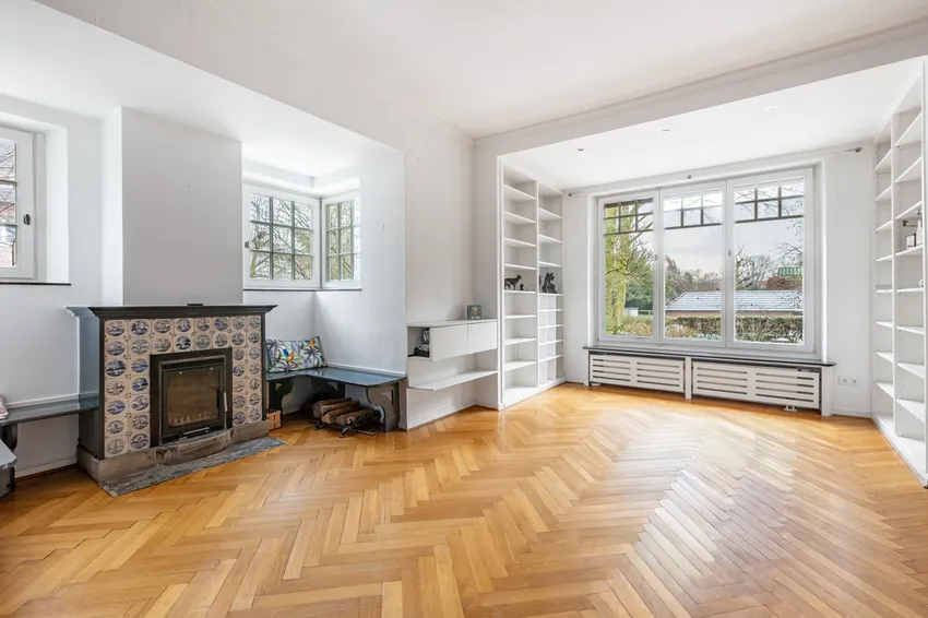 Blick auf den Kamin
