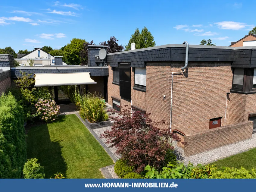 Der Bungalow mit Gartenansicht