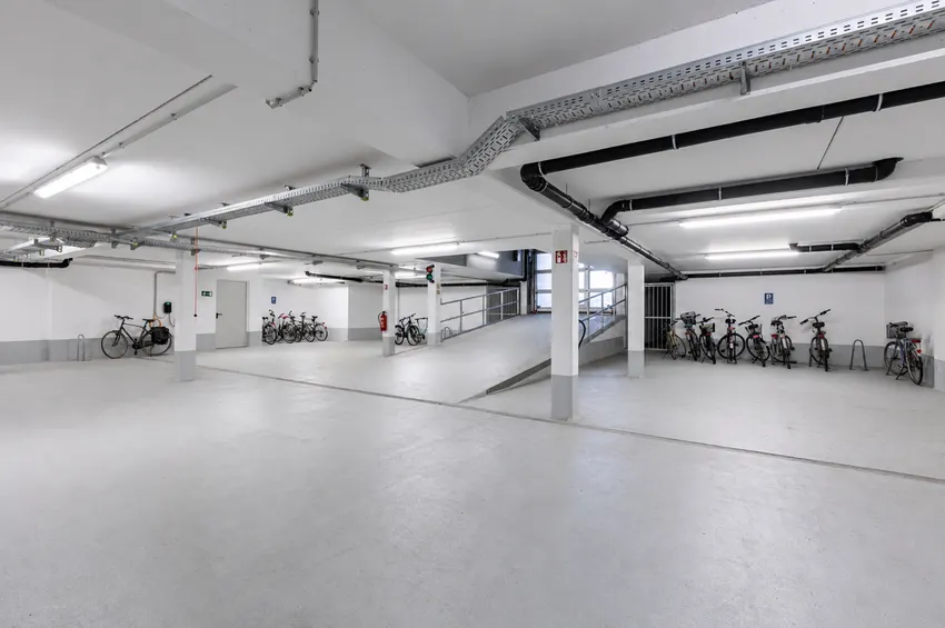 Die Zufahrt zur Tiefgarage