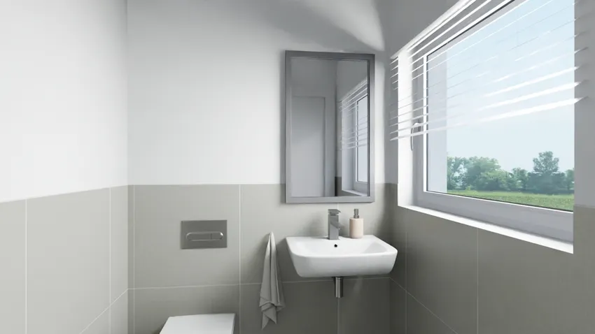 Gäste-WC - KI Impression
