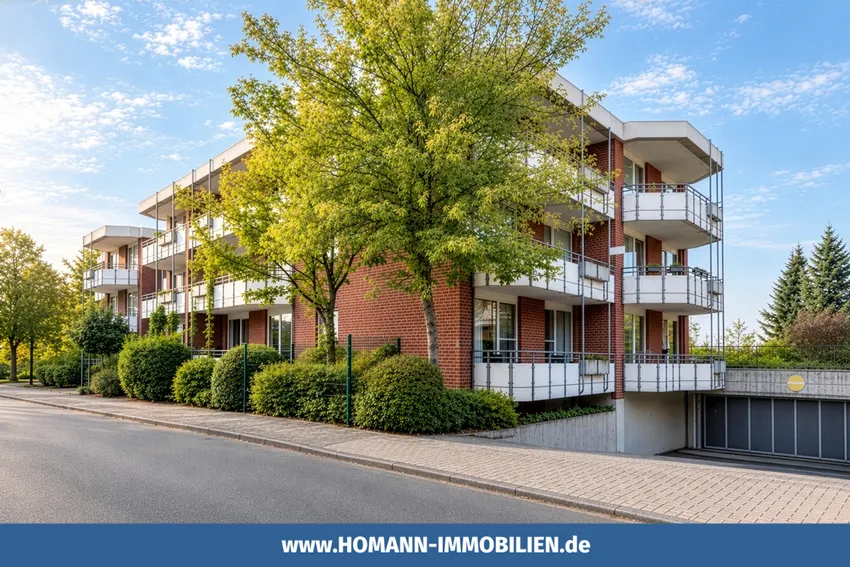 Die gepflegte Wohnanlage
