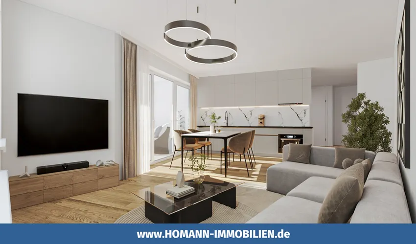 Innenvisualisierung Wohnzimmer