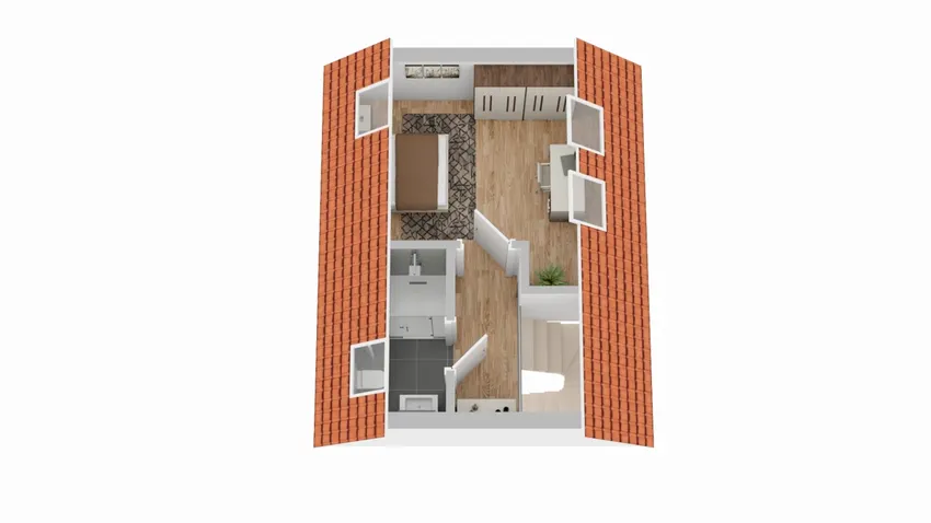 3D-Grundriss Studio WE 9