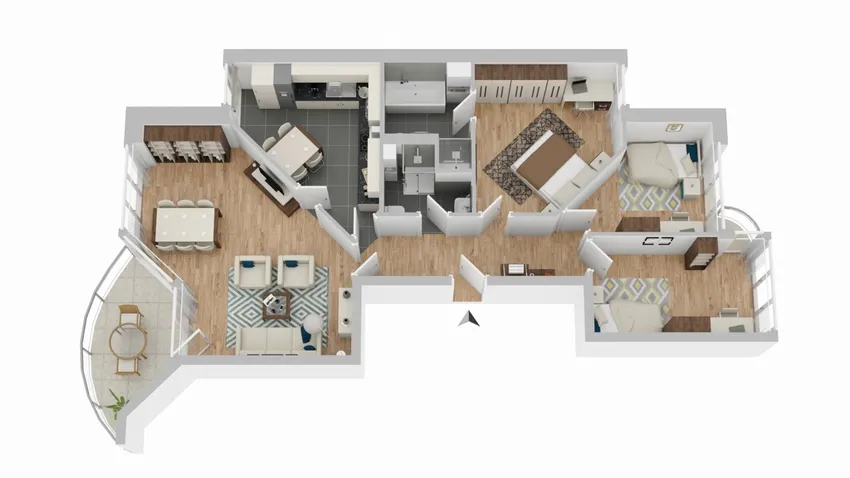Grundriss Wohnung 6