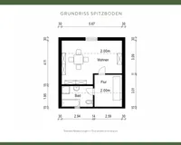 Grundriss Spitzboden