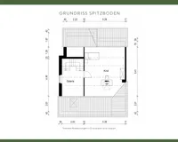 Grundriss Spitzboden