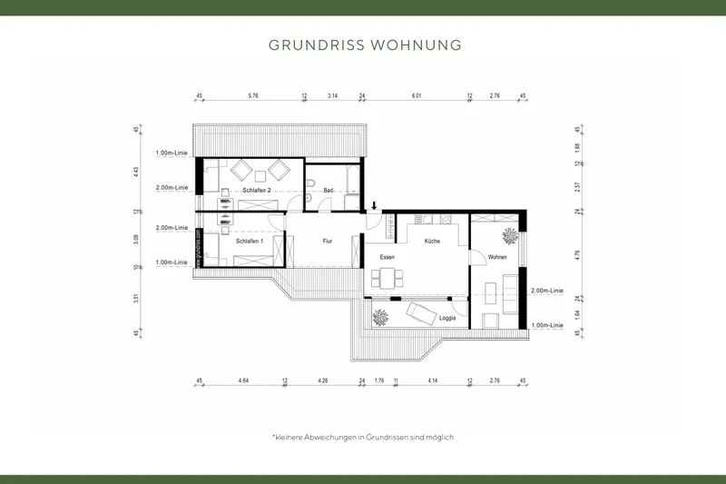 Grundriss Wohnung