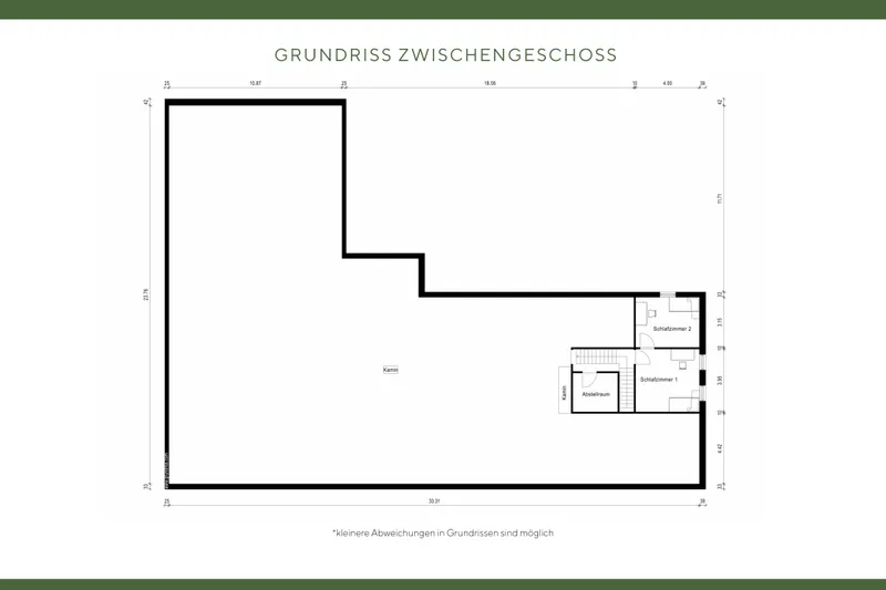 Grundriss Zwischengeschoss