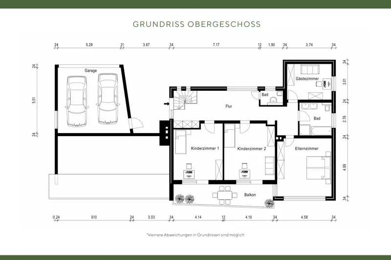 Grundriss Obergeschoss