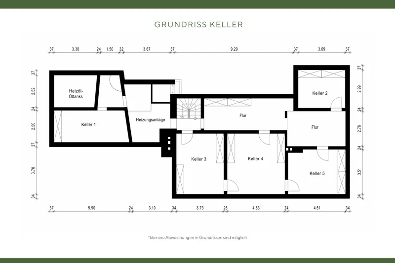 Grundriss Keller