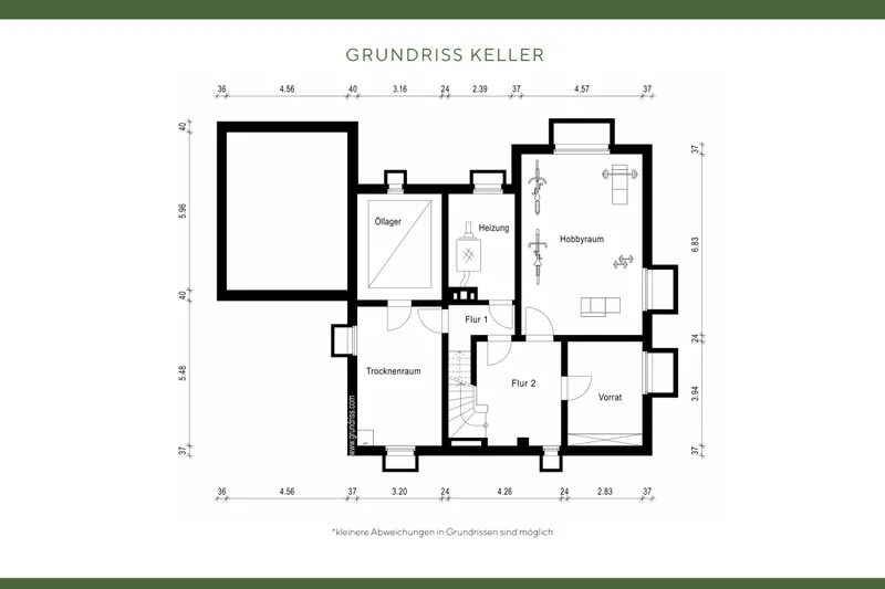 Grundriss Keller