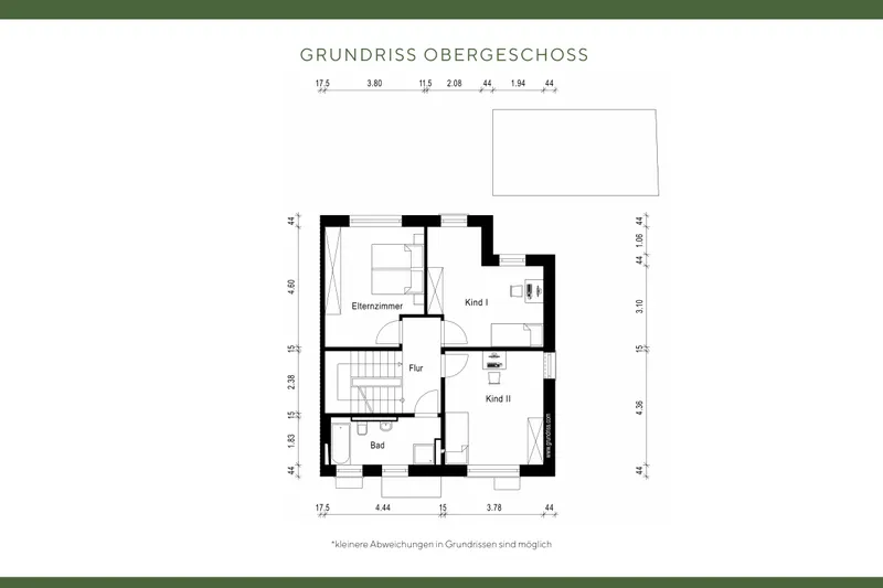 Grundriss Obergeschoss
