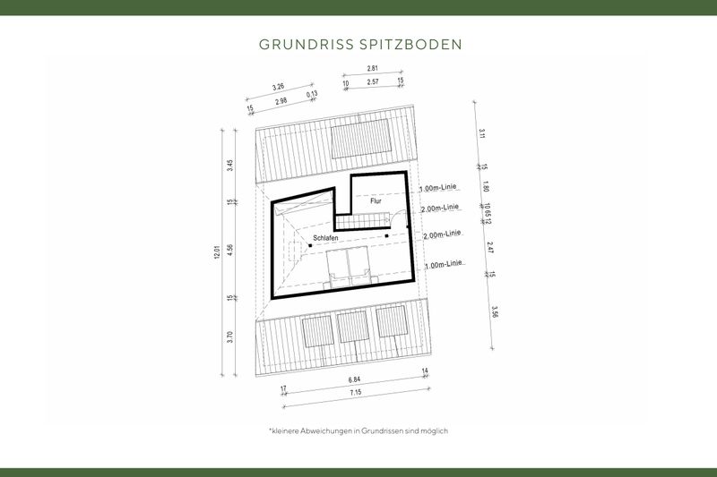 Grundriss Spitzboden
