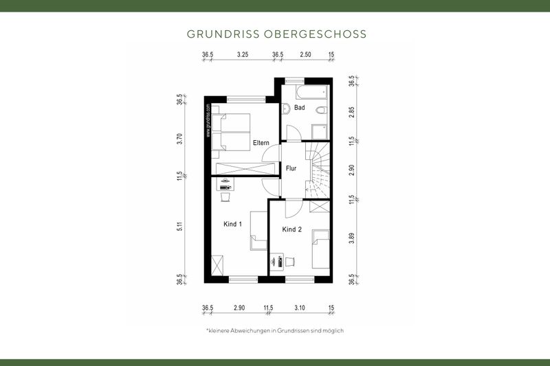 Grundriss Obergeschoss