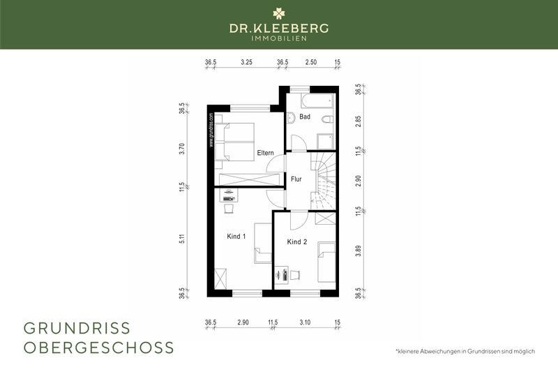 Grundriss Obergeschoss