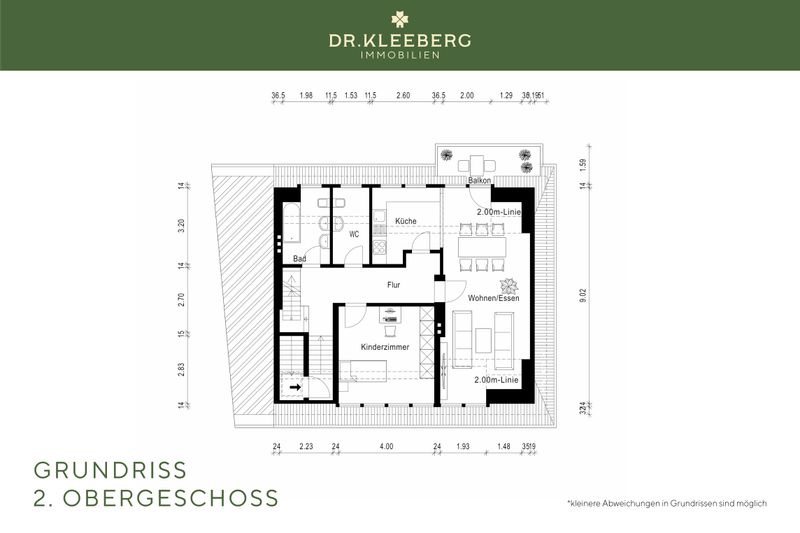 Grundriss 2. Obergeschoss