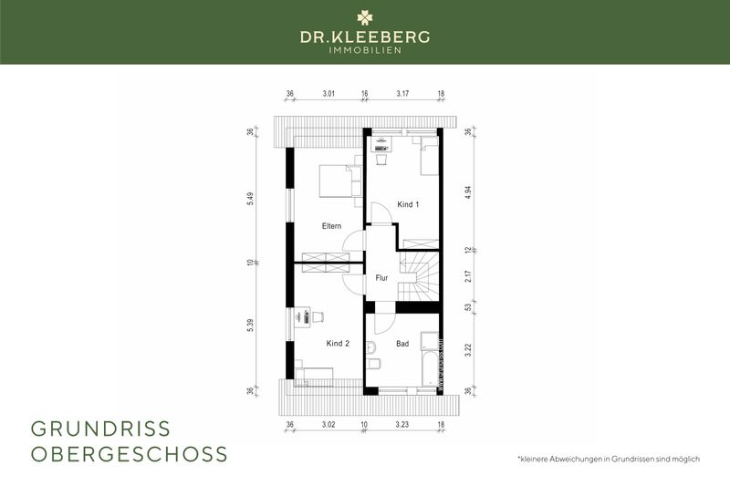 Grundriss Obergeschoss