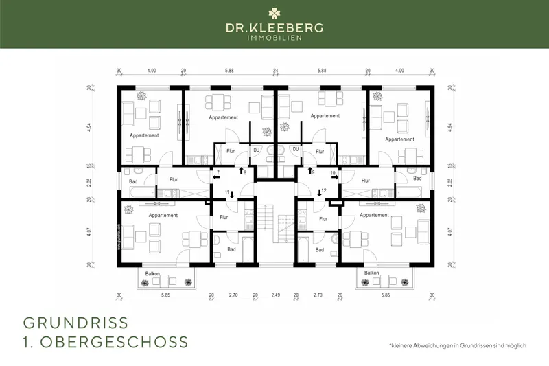 Grundriss 1. Obergeschoss