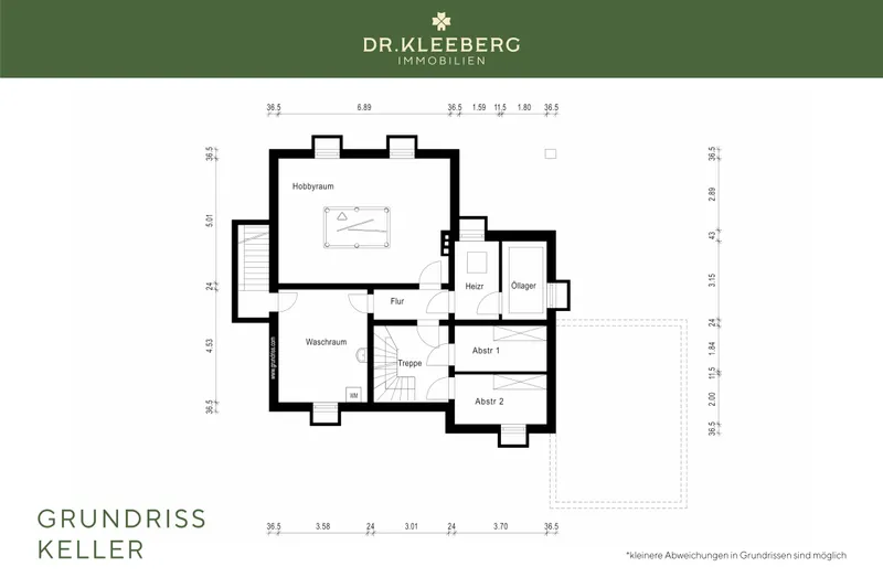 Grundriss Keller
