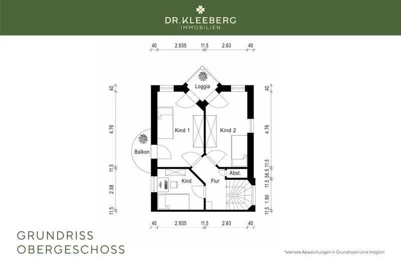 Grundriss Obergeschoss
