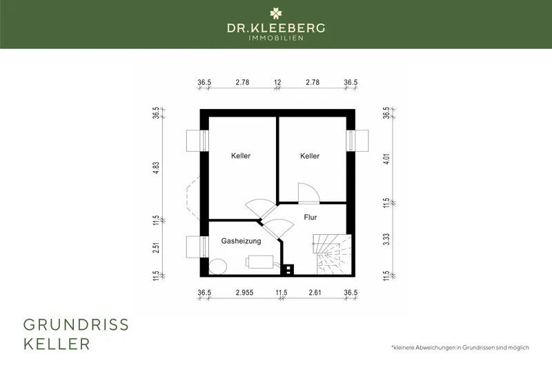Grundriss Keller