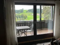 Blick auf den Balkon