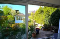 Ausblick vom Wintergarten