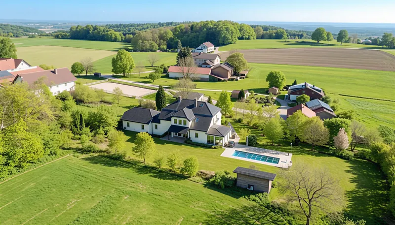 Ein Juwel im Gr&uuml;nen: Luxuri&ouml;se Villa mit Pool, park&auml;hnlichem Garten und Panoramablick!