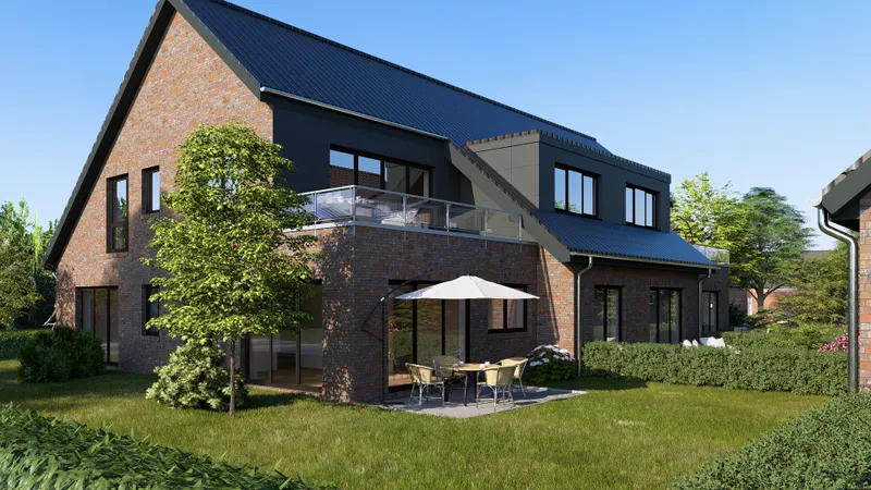 Provisionsfreies Neubauprojekt Kfw 40 QNG Obergeschosswohnung mit Dachterasse