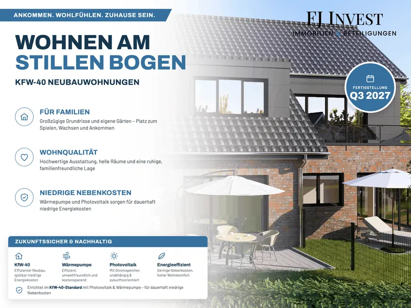 Provisionsfreie 3-Zimmer-Neubauwohnung mit Terrasse