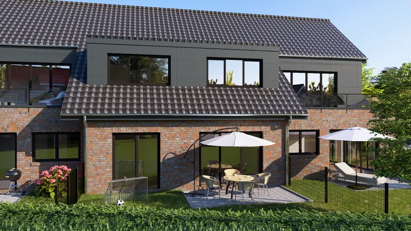 Provisionsfreies Neubauprojekt Kfw 40 QNG Erdgeschosswohnung mit Terasse