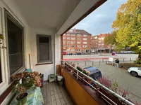 Blick von Loggia aus EG Wohnung Links 