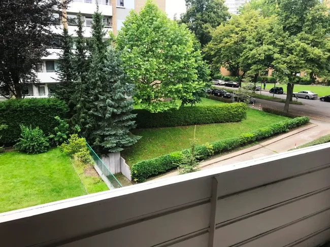 Blick vom Balkon