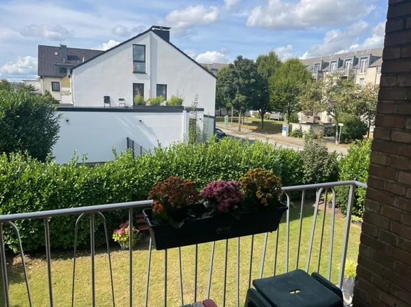 Blick vom Balkon